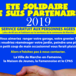 Eté solidaire : service gratuit aux personnes âgées