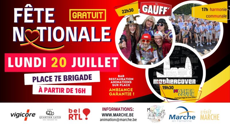 Fête nationale (20 juillet) : concerts